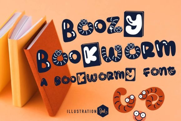 Boozy Bookworm Font Poster 1