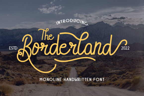 Borderland Font Poster 1