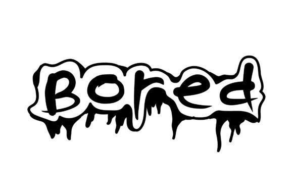 Bored Font Poster 2