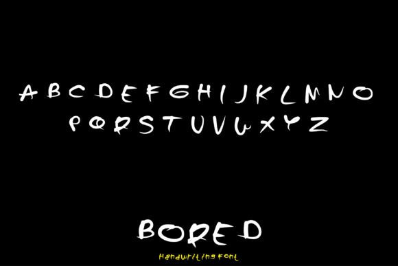 Bored Font Poster 3