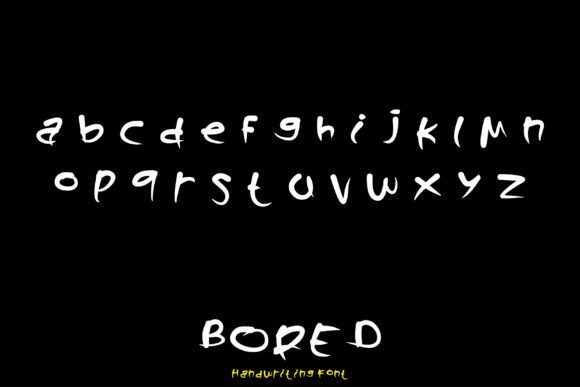 Bored Font Poster 4