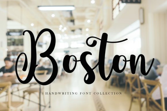 Boston Font Boston Font Poster 1