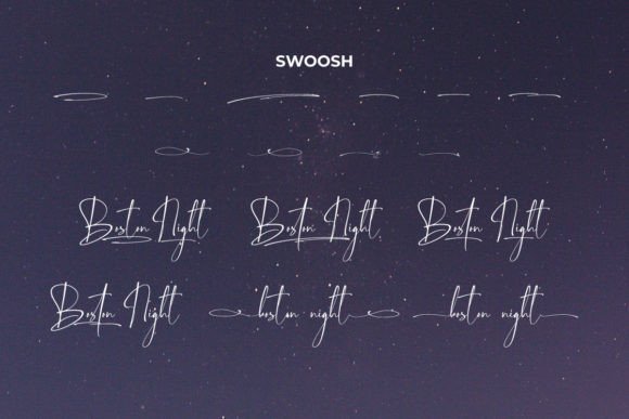 Boston Night Font Poster 7