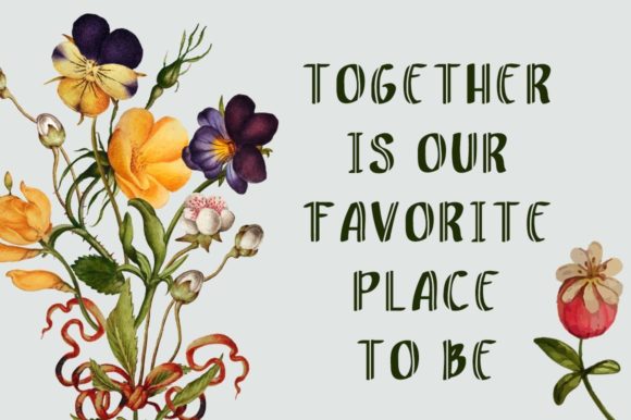 Botani Botanical Font Poster 4