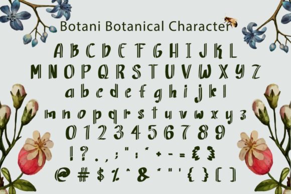 Botani Botanical Font Poster 5