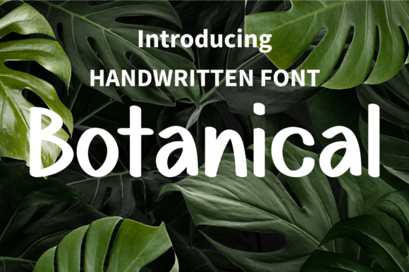 Botanical Font Poster 1