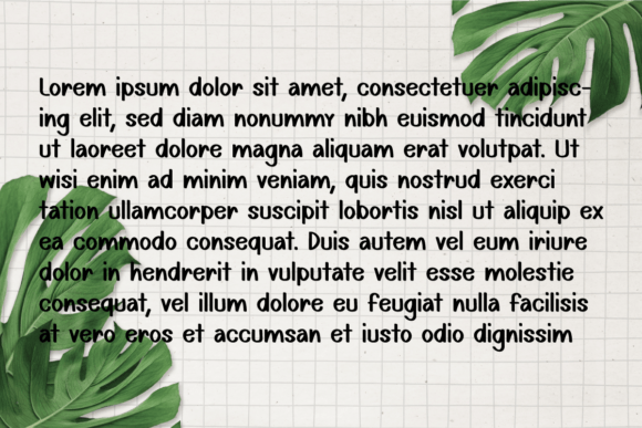 Botanical Font Poster 2