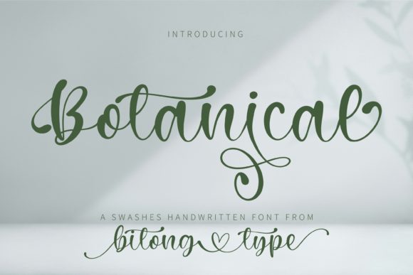 Botanical Font Poster 1