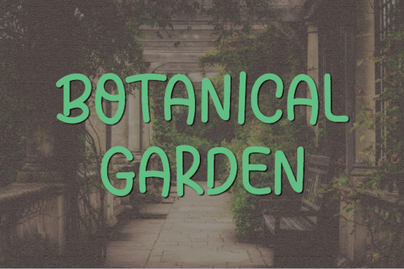 Botanical Garden Font Poster 1