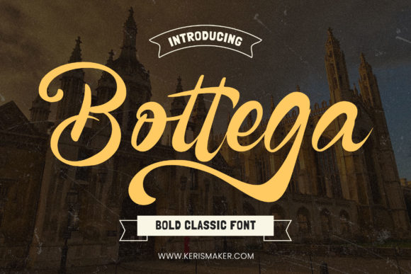 Bottega Font Poster 1