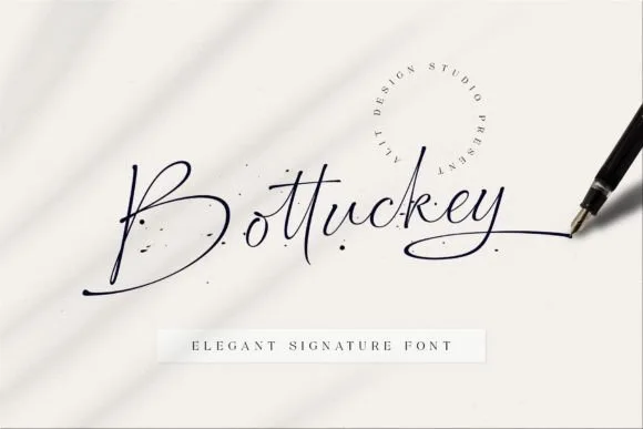 Bottuckey Font Bottuckey Font Poster 1
