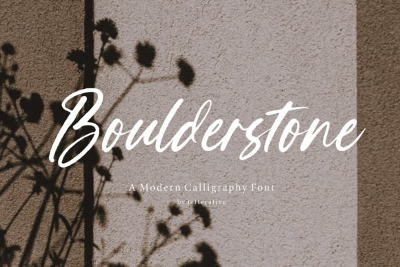 Boulderstone Font Poster 1