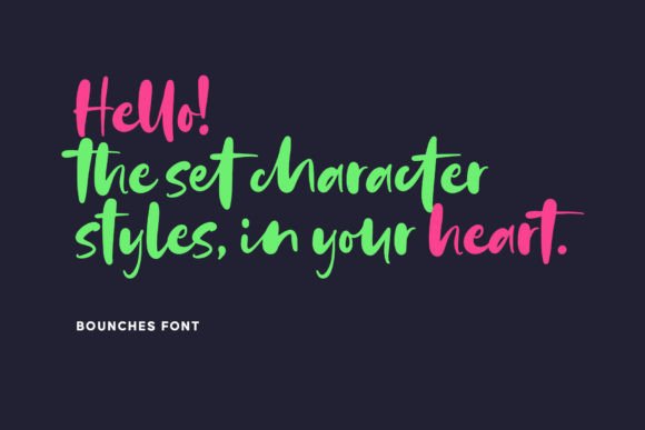 Bounches Font Poster 8