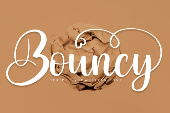 Bouncy Font Poster 1