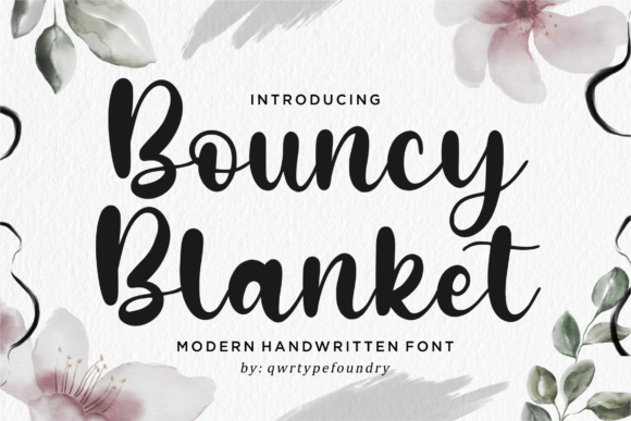 Bouncy Blanket Font Poster 1