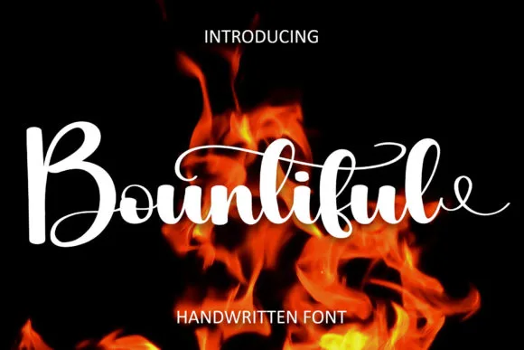 Bountiful Font Bountiful Font Poster 1