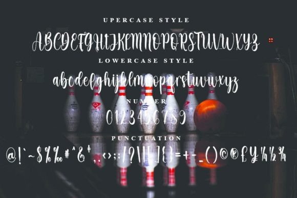 Bowling Font Poster 4