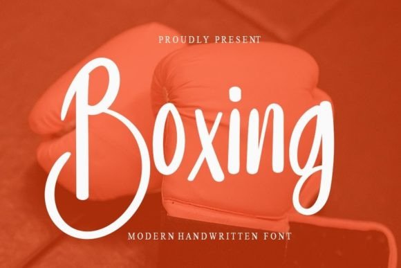 Boxing Font Poster 1