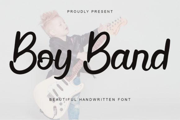 Boy Band Font Poster 1