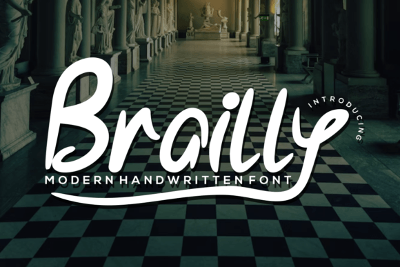 Brailly Font Poster 3