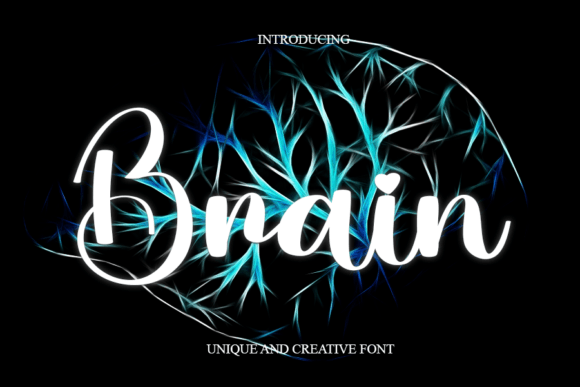 Brain Font Brain Font Poster 1