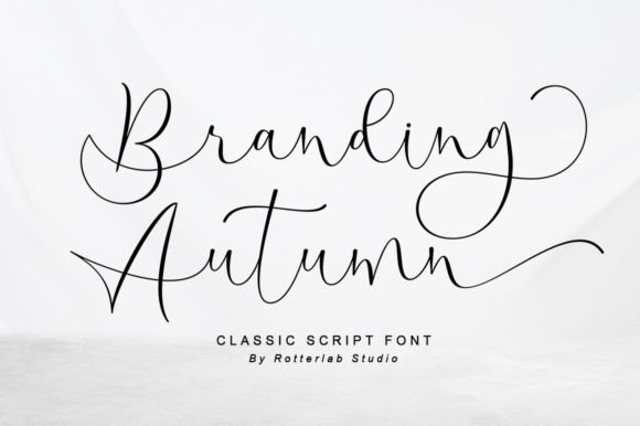 Branding Autumn Font Poster 1