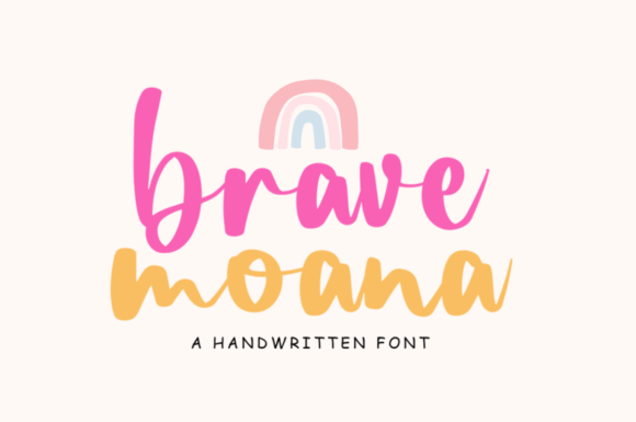 Brave Moana Font Poster 1