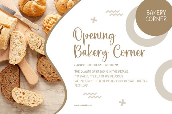 Bread and Butter Duo Font Poster 4