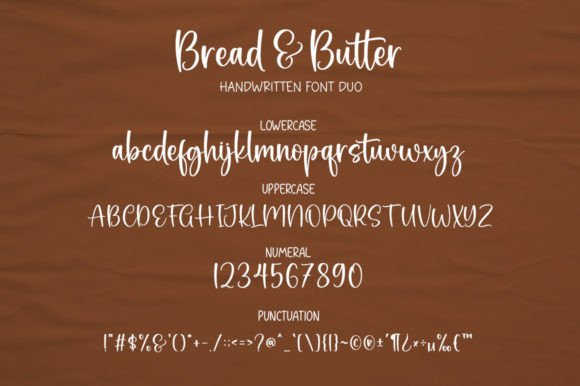Bread and Butter Duo Font Poster 6