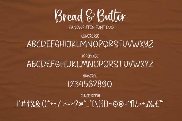 Bread and Butter Duo Font Poster 7