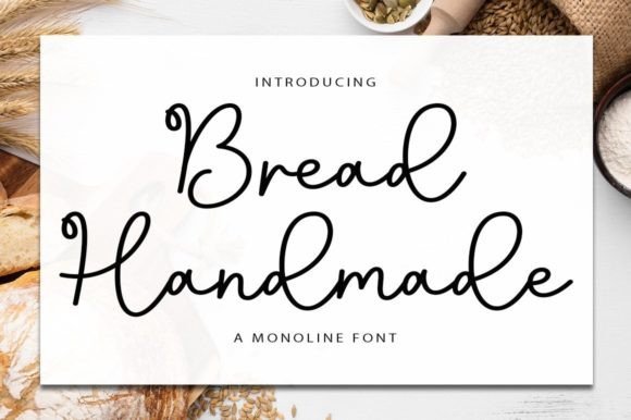 Bread Handmade Font Poster 1