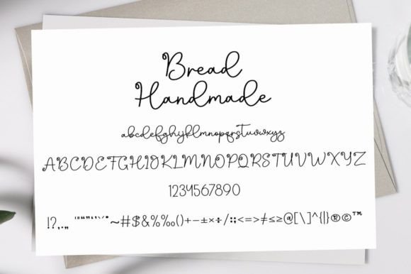 Bread Handmade Font Poster 8