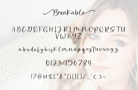 Breakable Font Poster 13