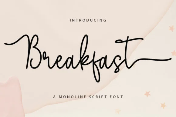 Breakfast Font Breakfast Font Poster 1