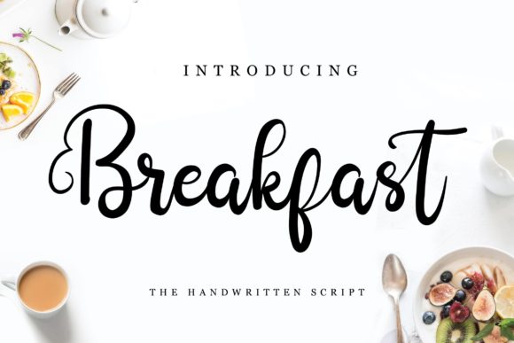 Breakfast Font Poster 1