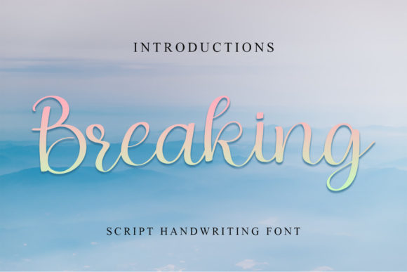 Breaking Font Poster 1