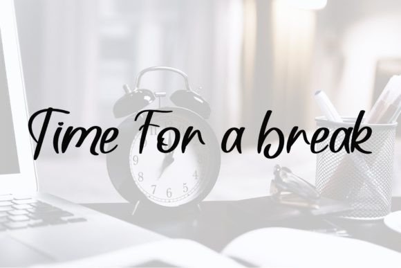 Breaktime Font Poster 2