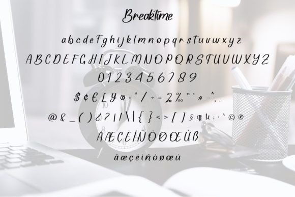 Breaktime Font Poster 6