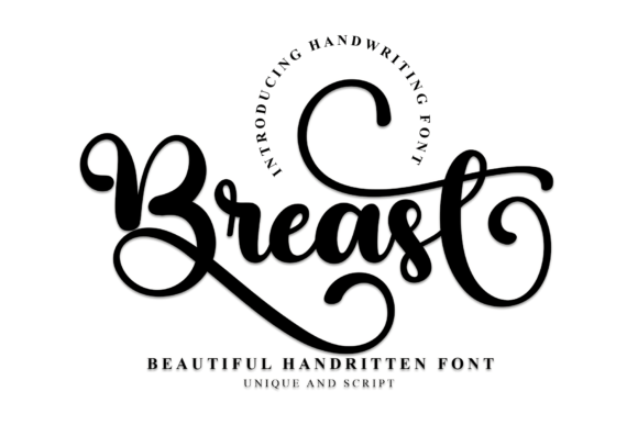 Breast Font Poster 1