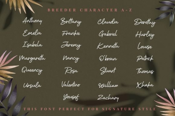 Breeder Font Poster 10