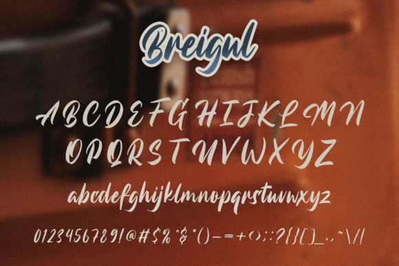 Breigul Font Poster 4