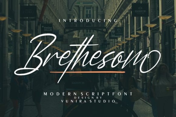 Brethesom Font Poster 1