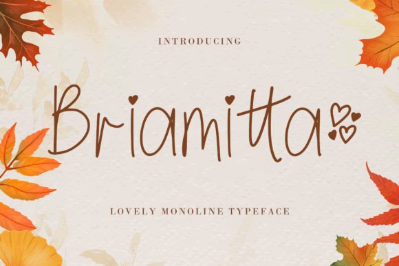 Briamitta Font Poster 1