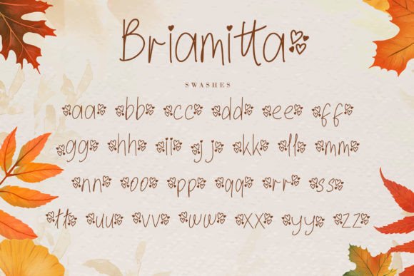 Briamitta Font Poster 8