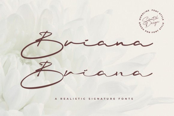 Briana Font Poster 1