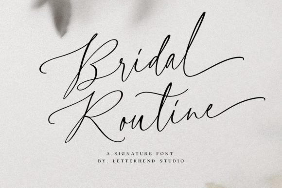 Bridal Routine Font Poster 1