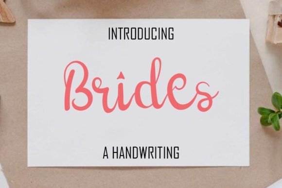 Brides Font Poster 1