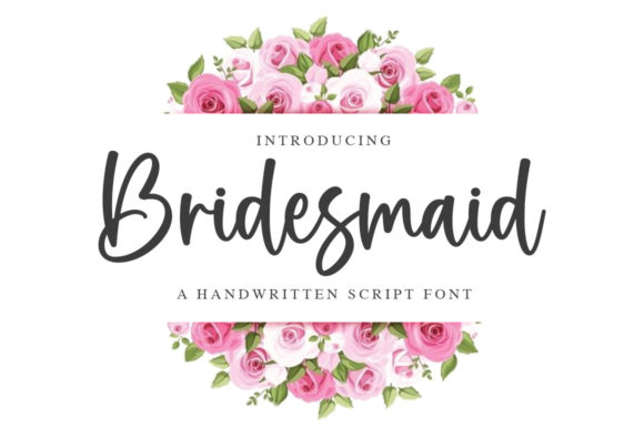 Bridesmaid Font Poster 1