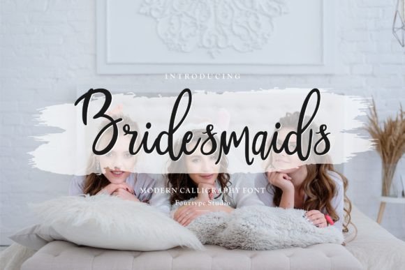 Bridesmaids Font Poster 1