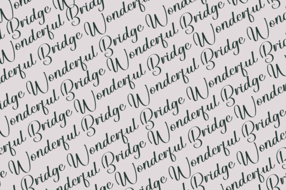 Bridge Font Poster 7